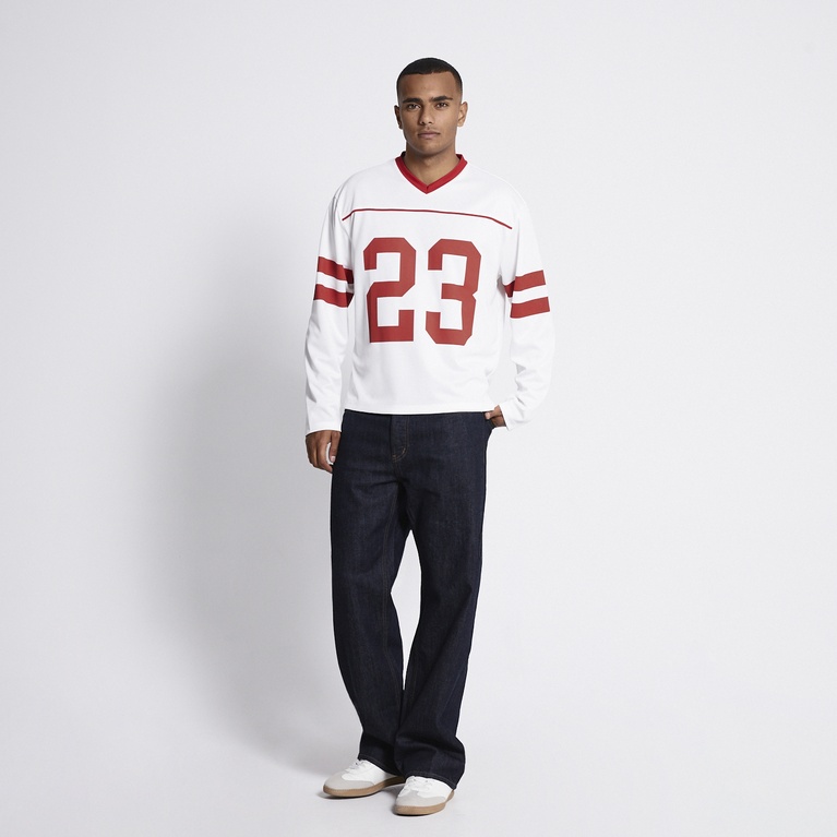 Long sleeve football jersey "Ty" Red